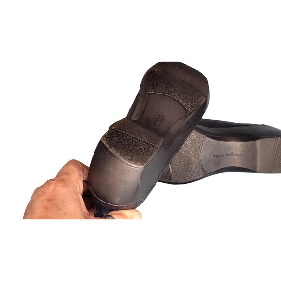 Easy Spirit ES Kenway Black 7.5M Women's Leather Shoes Flats Heels Slip On Woman - Picture 8 of 9